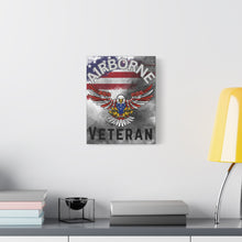 Load image into Gallery viewer, Airborne Veteran Matte Canvas, Stretched, 1.25&quot;
