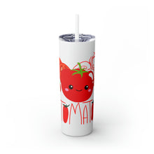 Load image into Gallery viewer, Tomato Skinny Tumbler with Straw, 20oz
