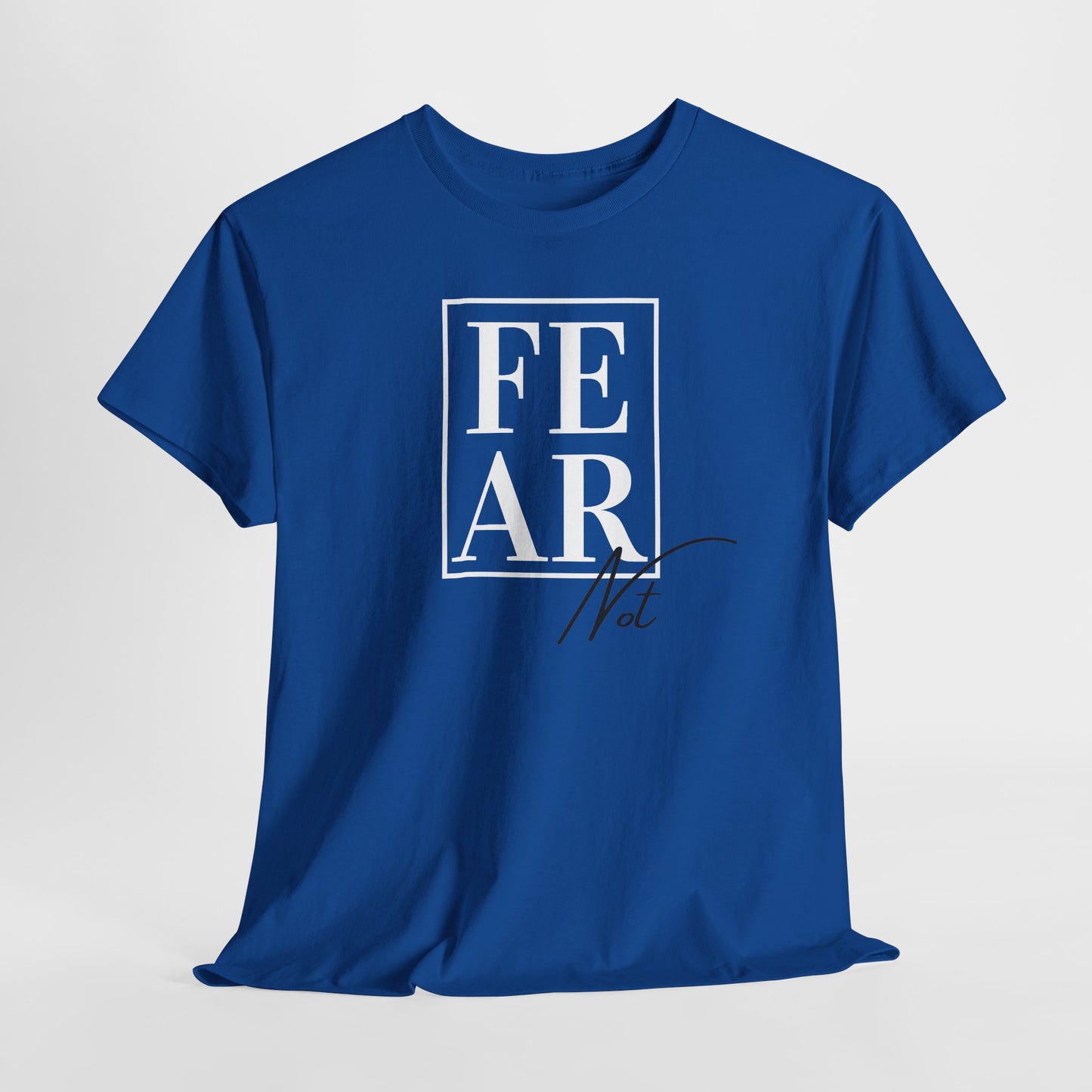 T‑Shirt — Minimal Script "Not" Chest Graphic, Casual Everyday Tee