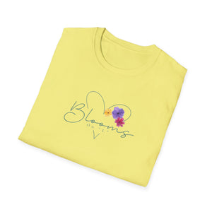 Blooms Floral Unisex Softstyle T-Shirt - Perfect for Spring Celebrations