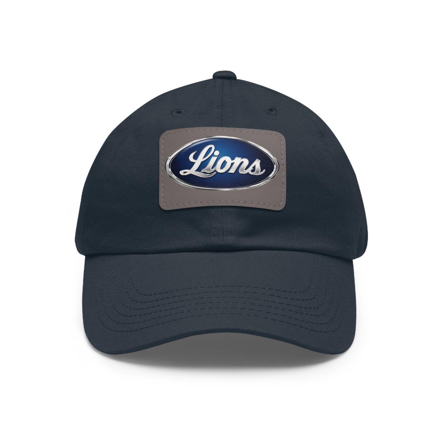 Lions Dad Hat with Leather Patch