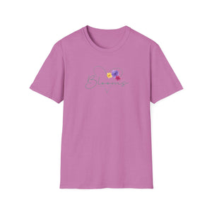 Blooms Floral Unisex Softstyle T-Shirt - Perfect for Spring Celebrations