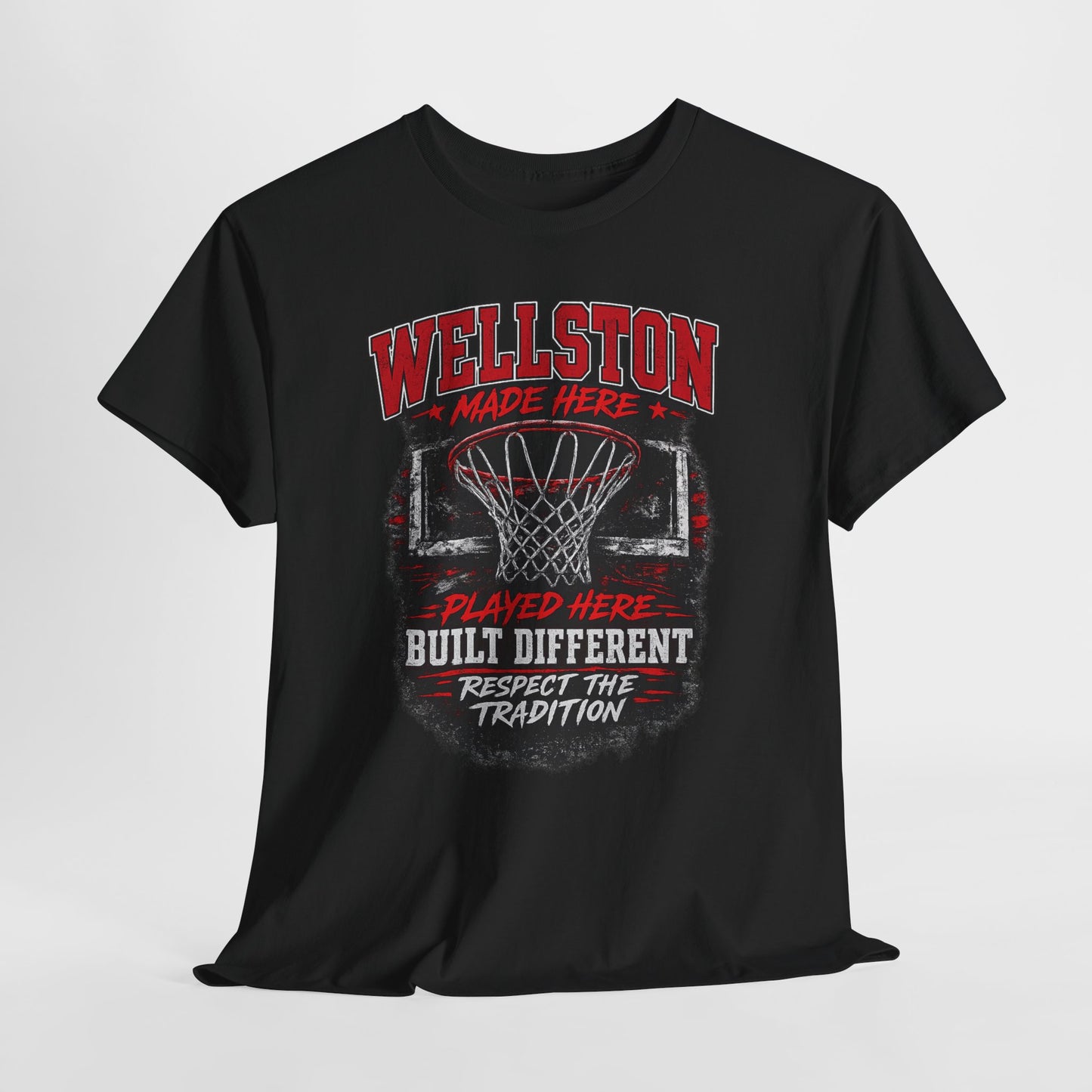 Wellston Basketball T-Shirt - "Made Here, Built Different" Vintage Hoop Tee