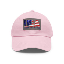 Load image into Gallery viewer, USA VET Hat with Leather Patch (Rectangle)
