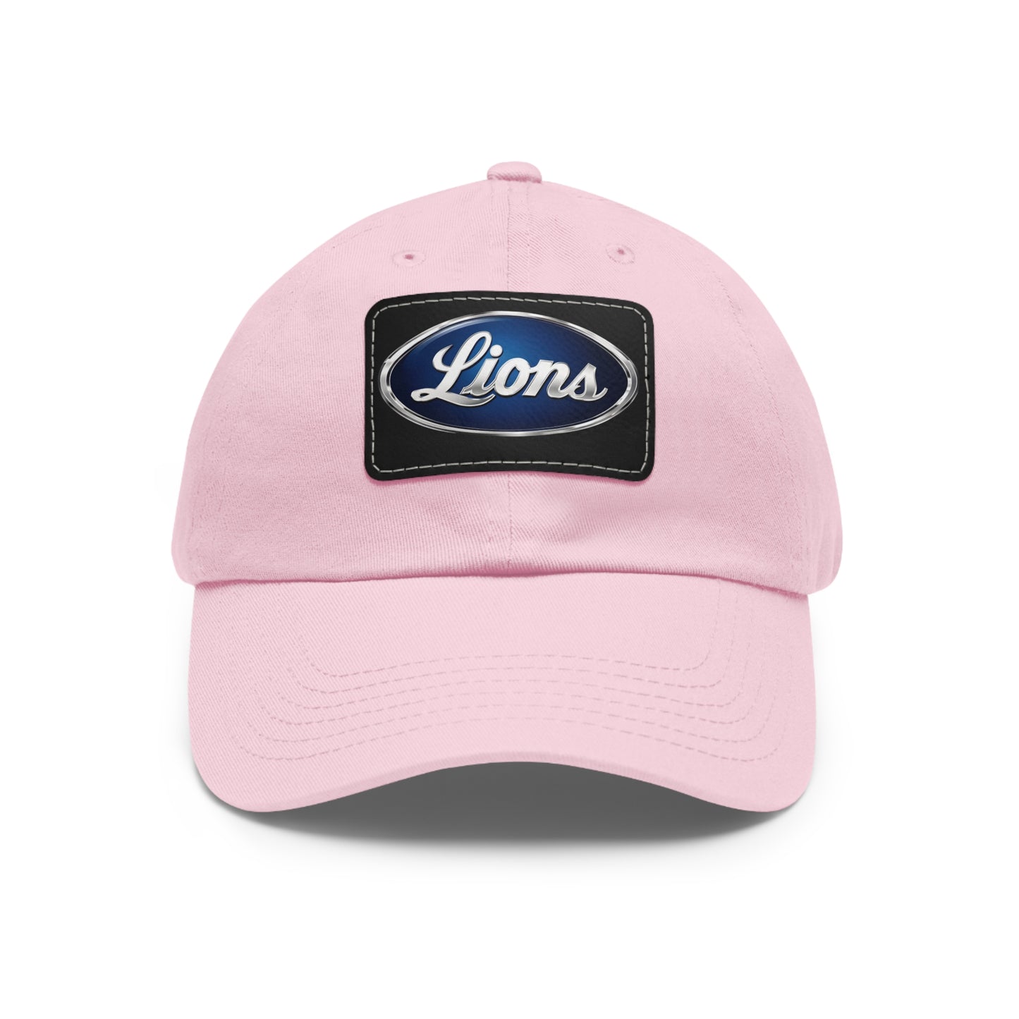 Lions Dad Hat with Leather Patch