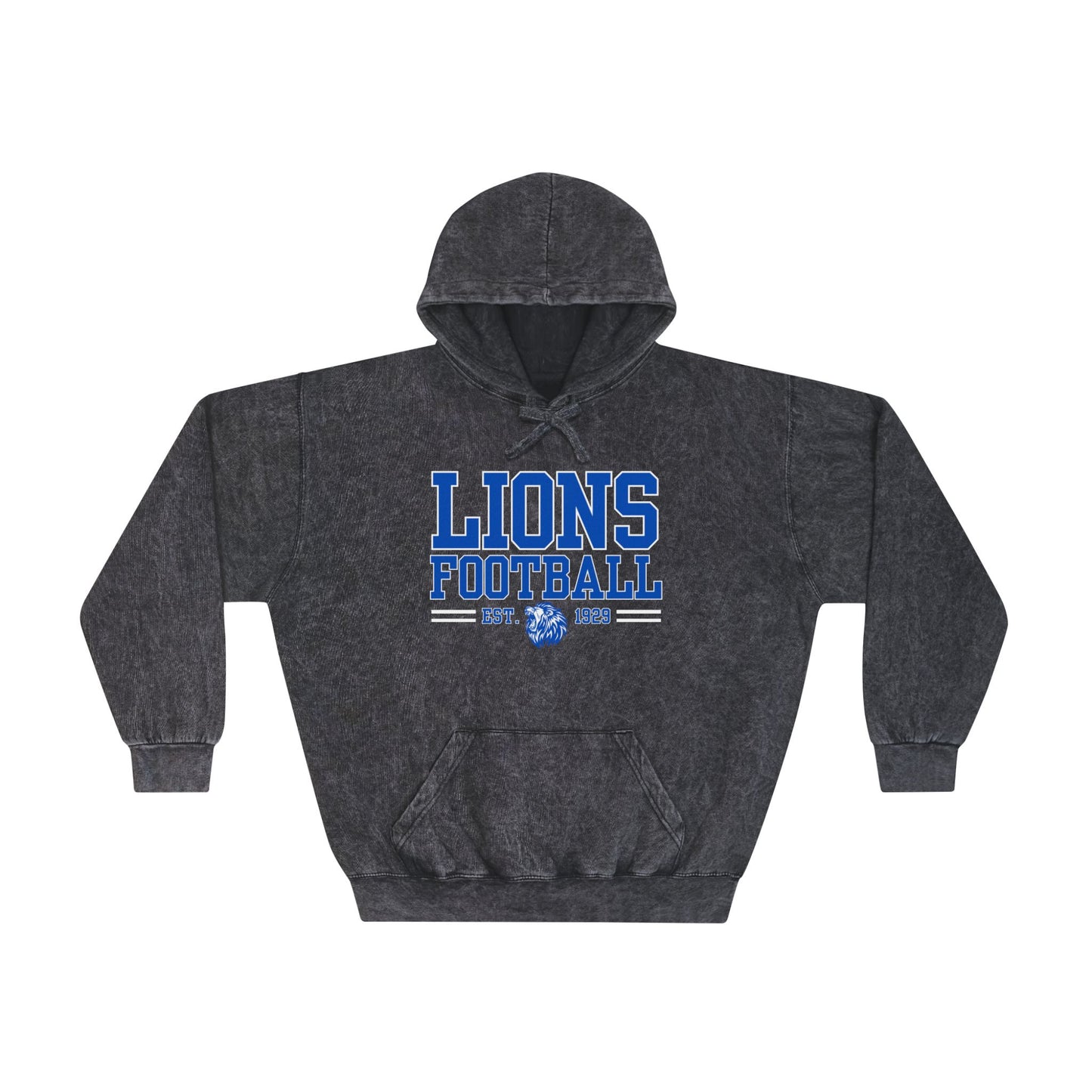 Lions Football Mineral Wash Hoodie