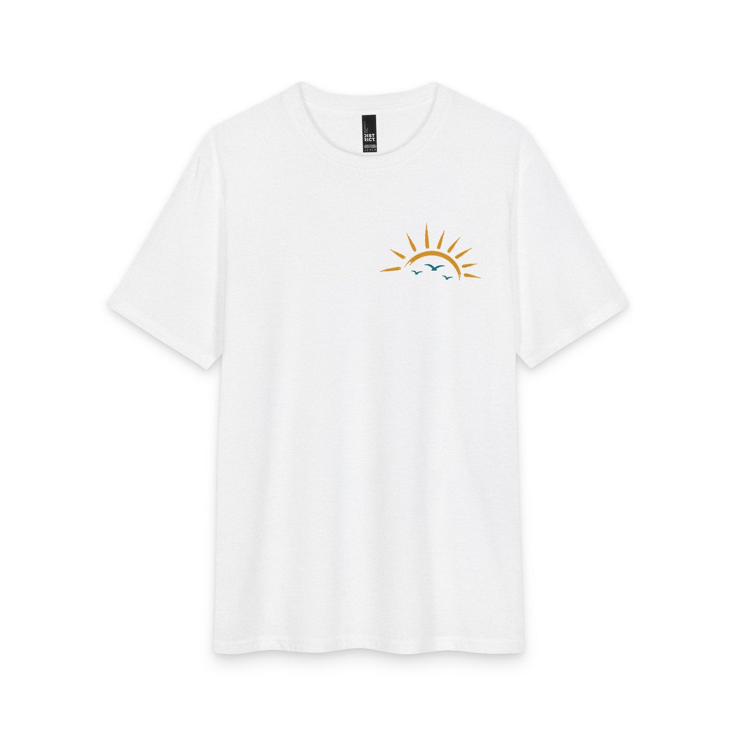 Faith Over Everything Tee — Tropical Cross Sunrise Christian T-Shirt