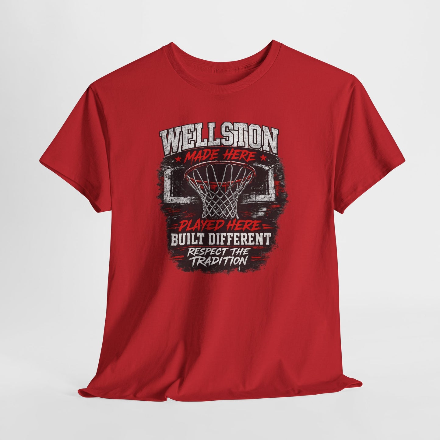 Basketball Graphic Tee — "Wellshon Made Here, Played Here, Built Different"