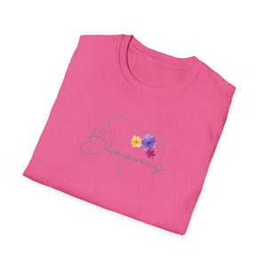 Blooms Floral Unisex Softstyle T-Shirt - Perfect for Spring Celebrations