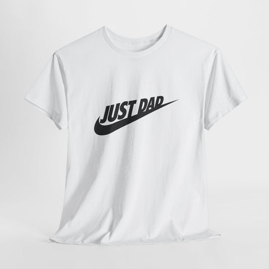 Dad T‑Shirt — "Just Dad" Swoosh Graphic Tee | Father’s Day Gift