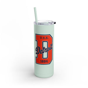 Detroit Vintage Style Tumbler - 20oz Insulated Travel Mug