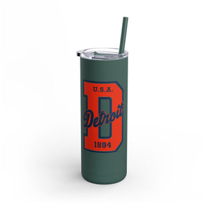 Detroit Vintage Style Tumbler - 20oz Insulated Travel Mug