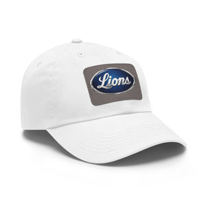 Lions Dad Hat with Leather Patch