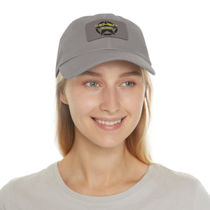 US Army Hat with Leather Patch (Rectangle)
