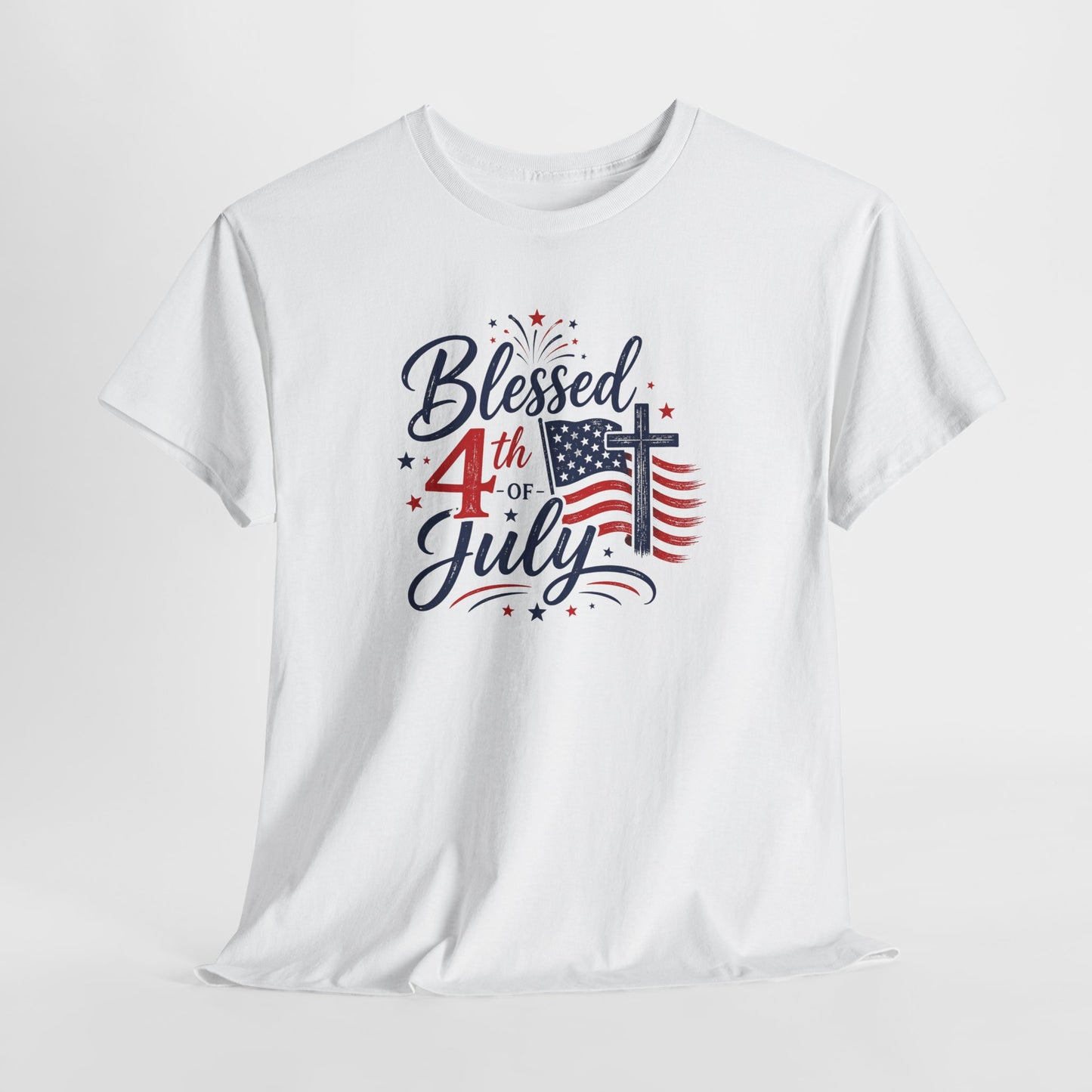 Blessed 4th of July T-Shirt — Patriotic American Flag Tee