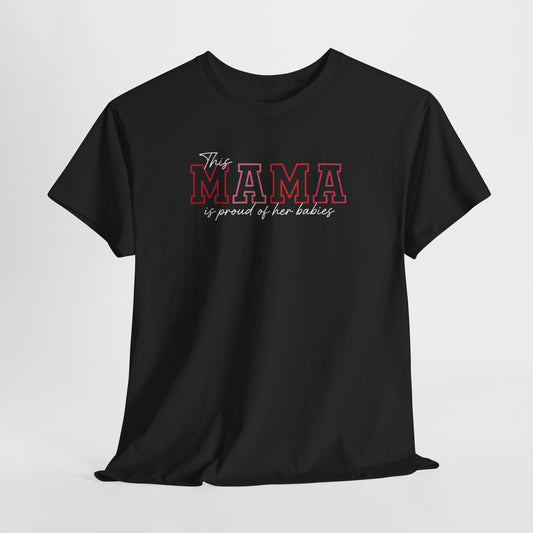 Mama T‑Shirt - "The MAMA a proud of her babies" Graphic Tee for Moms, Mother's Day Gift
