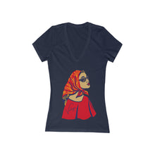 Load image into Gallery viewer, Vintage Jersey Short Sleeve Deep V-Neck Tee

