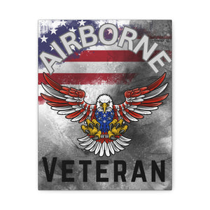 Airborne Veteran Matte Canvas, Stretched, 1.25"