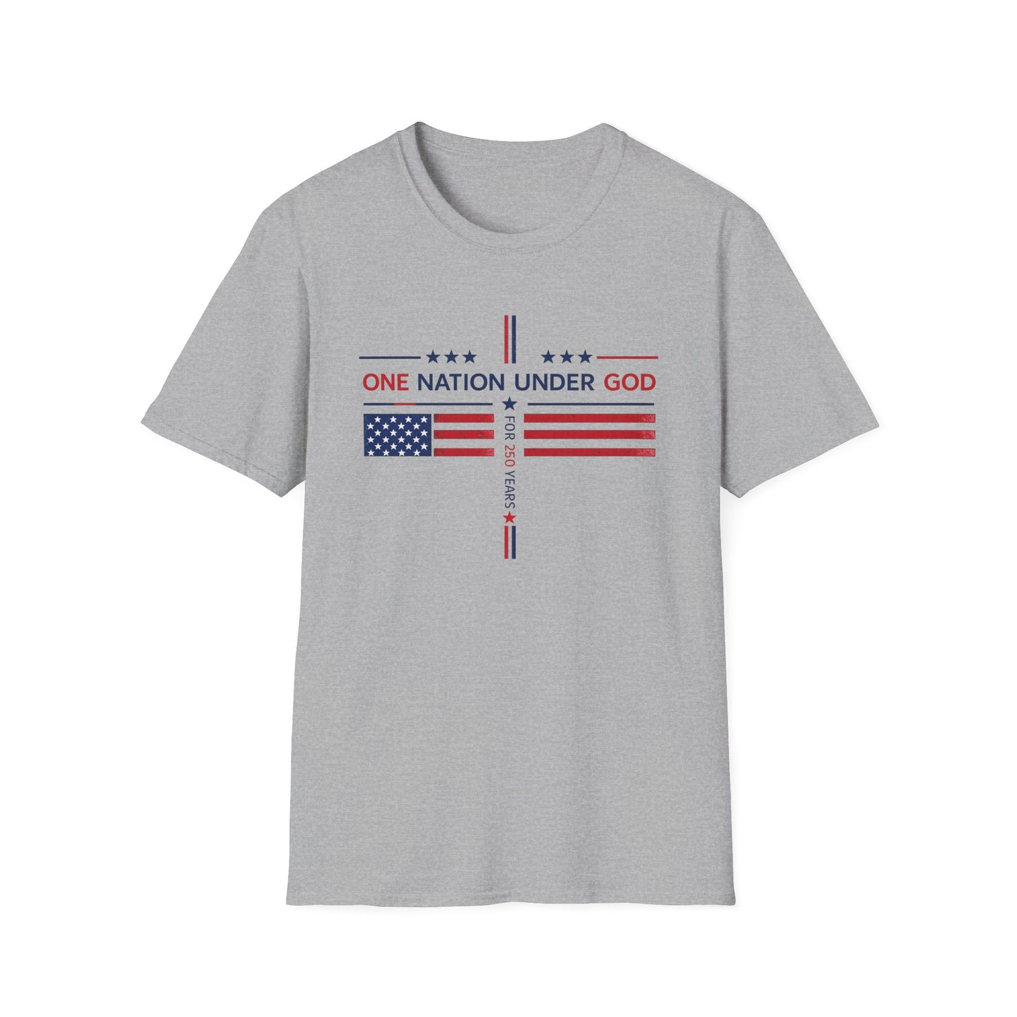 One Nation Under God T-Shirt — Patriotic American Flag Tee
