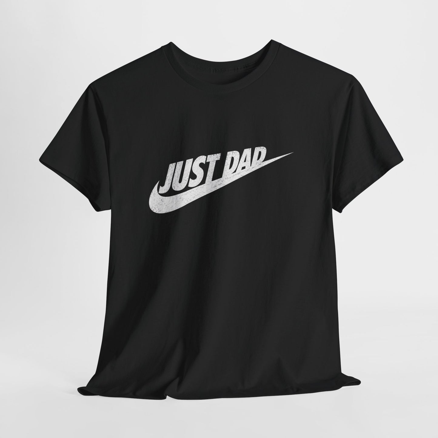 Dad T‑Shirt — "Just Dad" Swoosh Graphic Tee | Father’s Day Gift