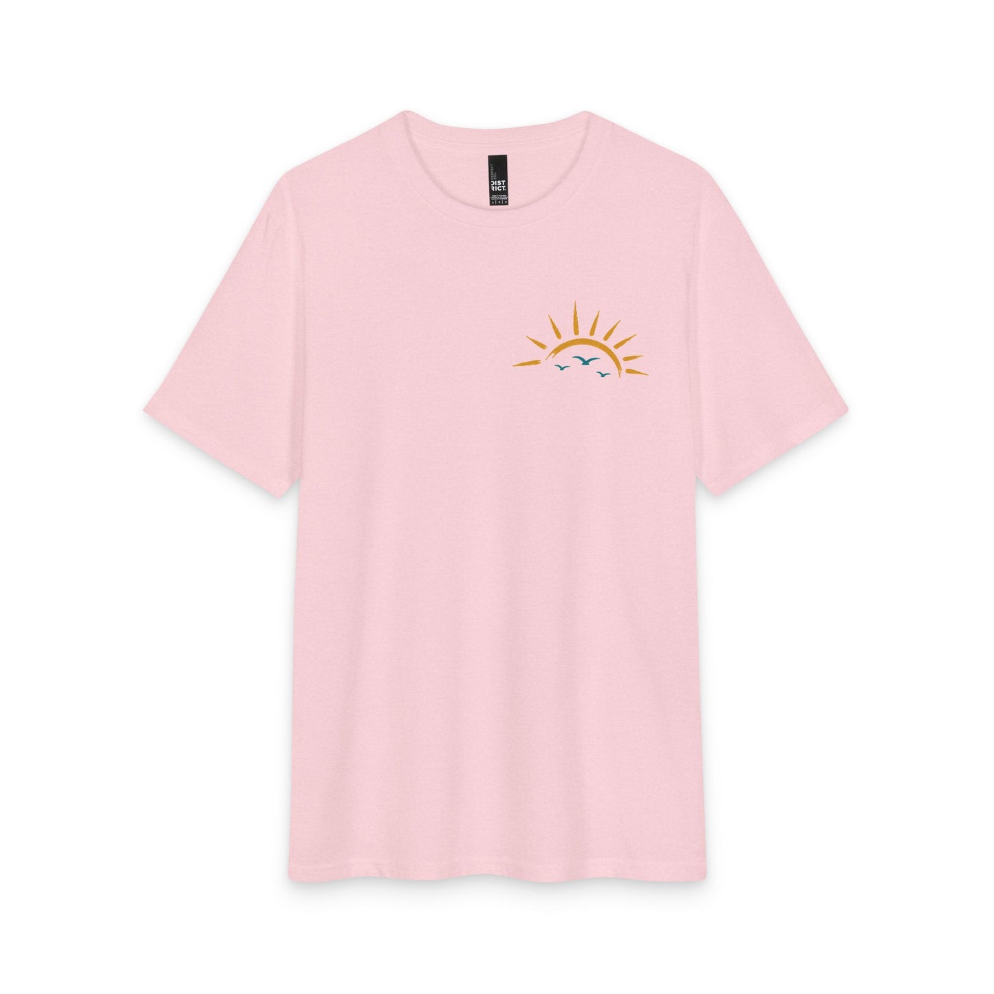 Faith Over Everything Tee — Tropical Cross Sunrise Christian T-Shirt