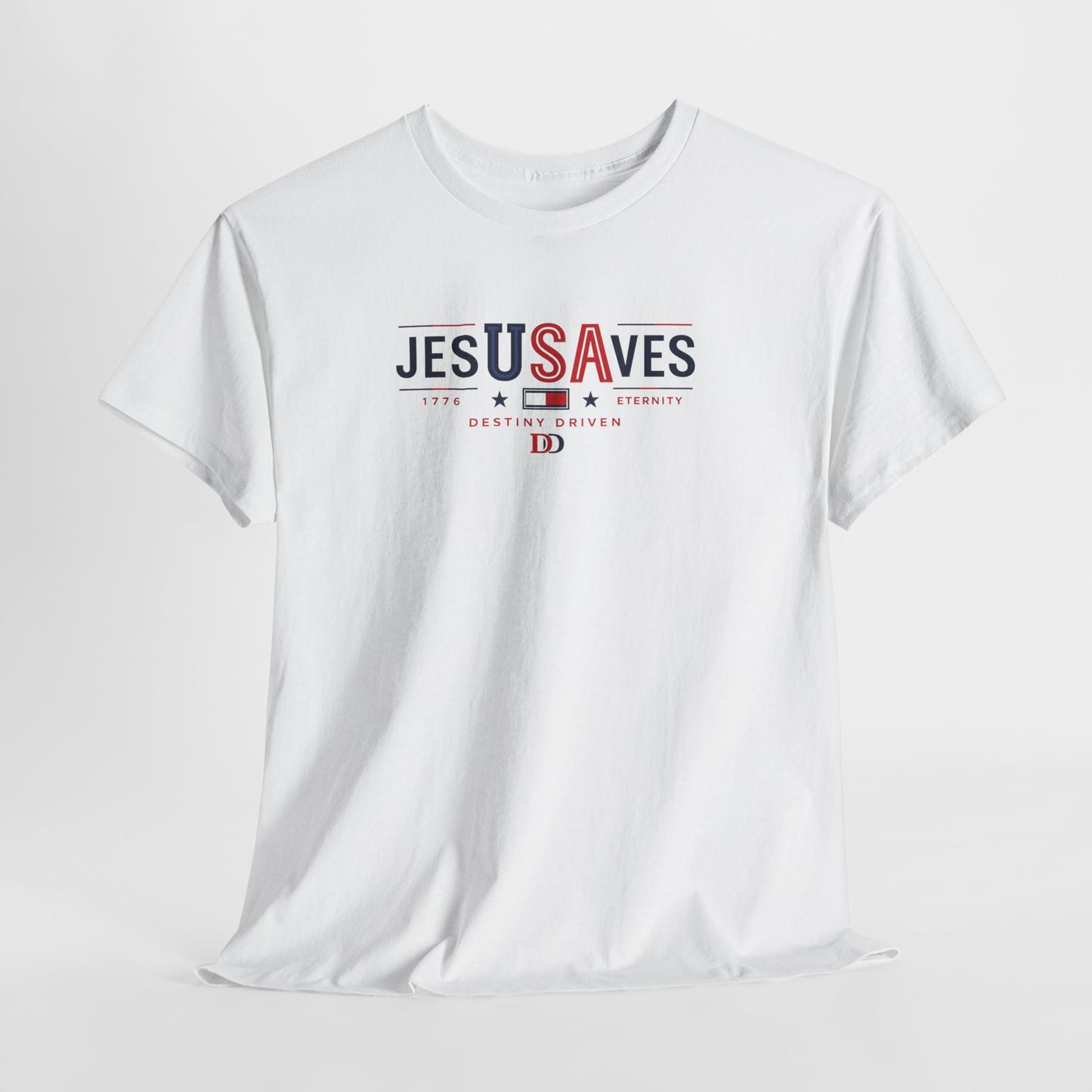 Jesus Saves USA T-Shirt — Patriotic Christian Tee