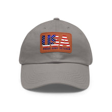 Load image into Gallery viewer, USA VET Hat with Leather Patch (Rectangle)
