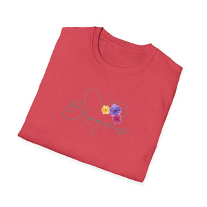Blooms Floral Unisex Softstyle T-Shirt - Perfect for Spring Celebrations