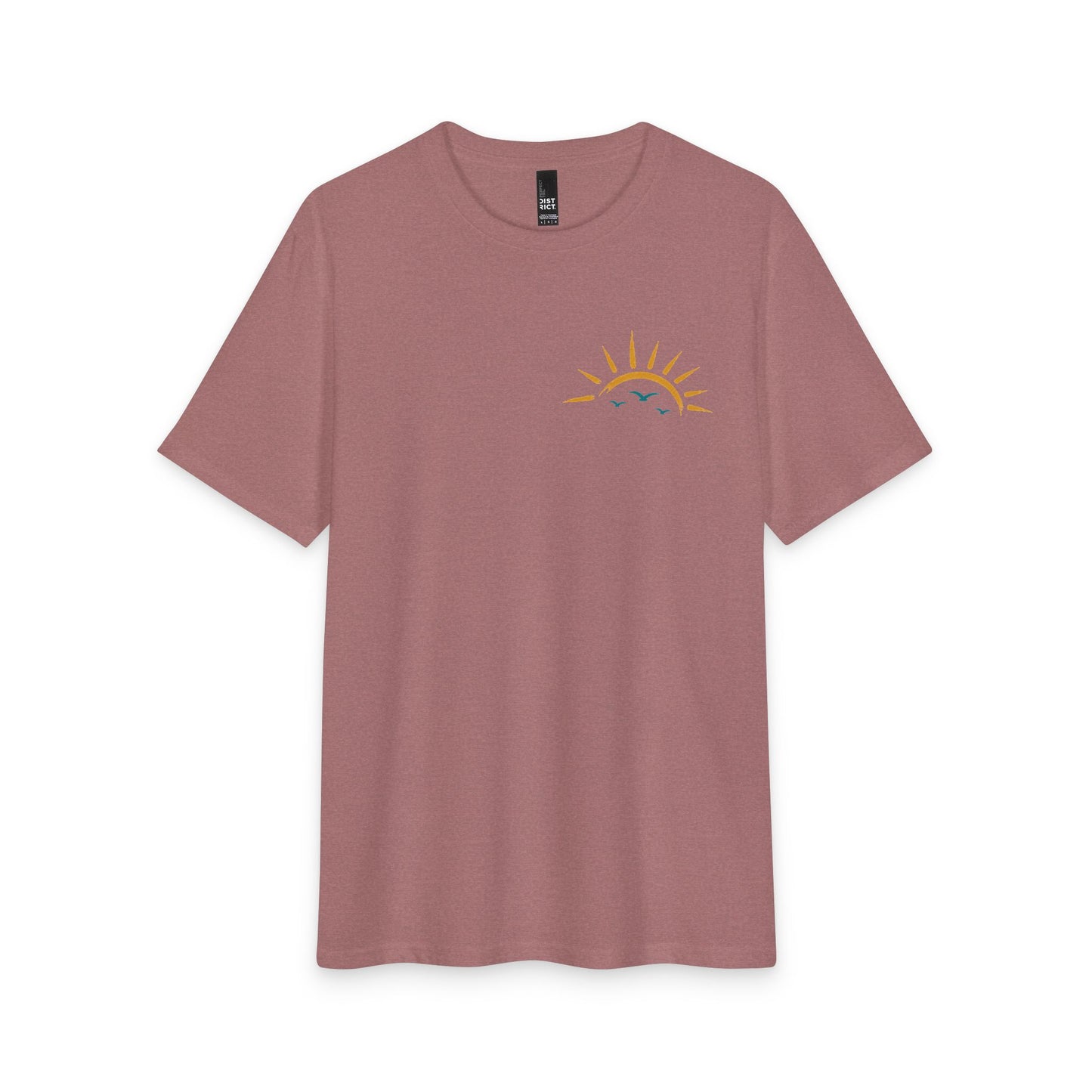 Faith Over Everything Tee — Tropical Cross Sunrise Christian T-Shirt