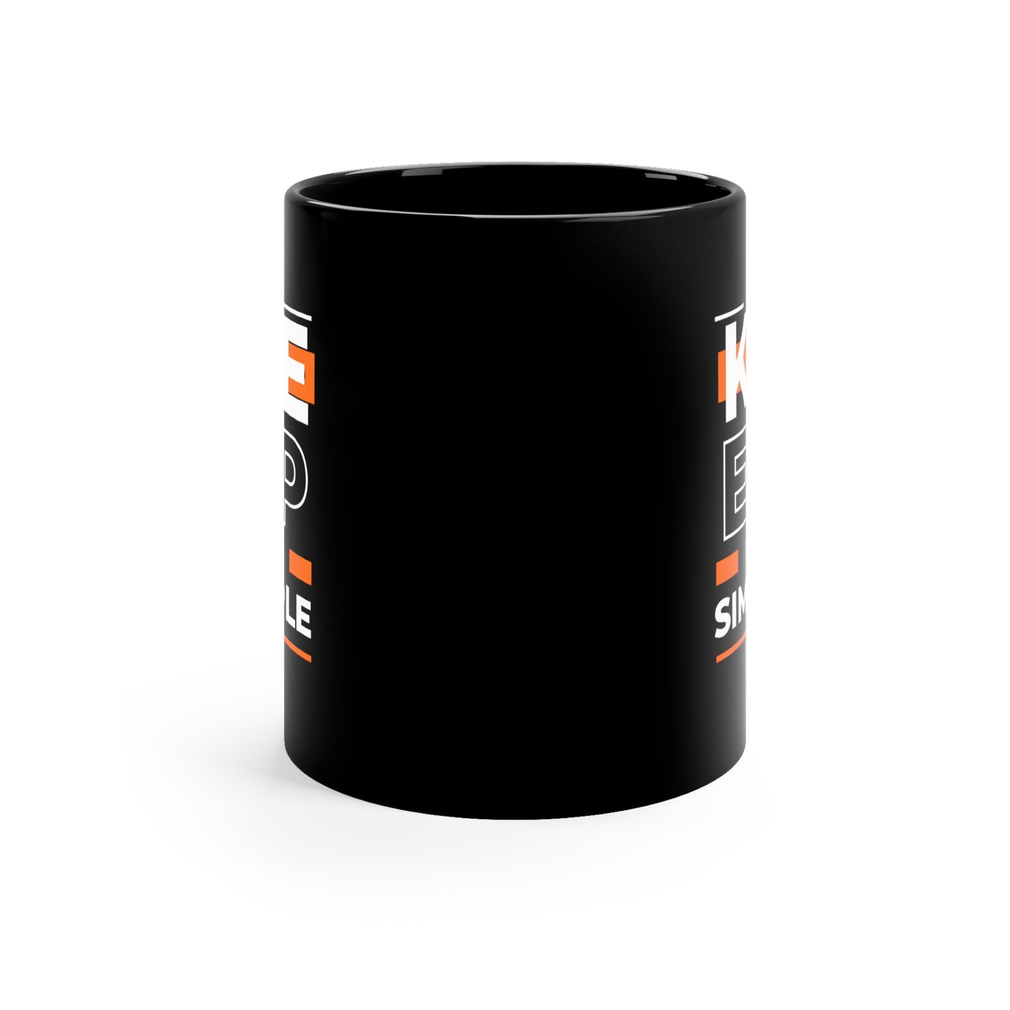 Keep It Simple 11oz Black Mug