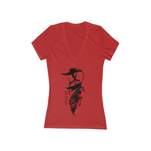 Style II Jersey Short Sleeve Deep V-Neck Tee