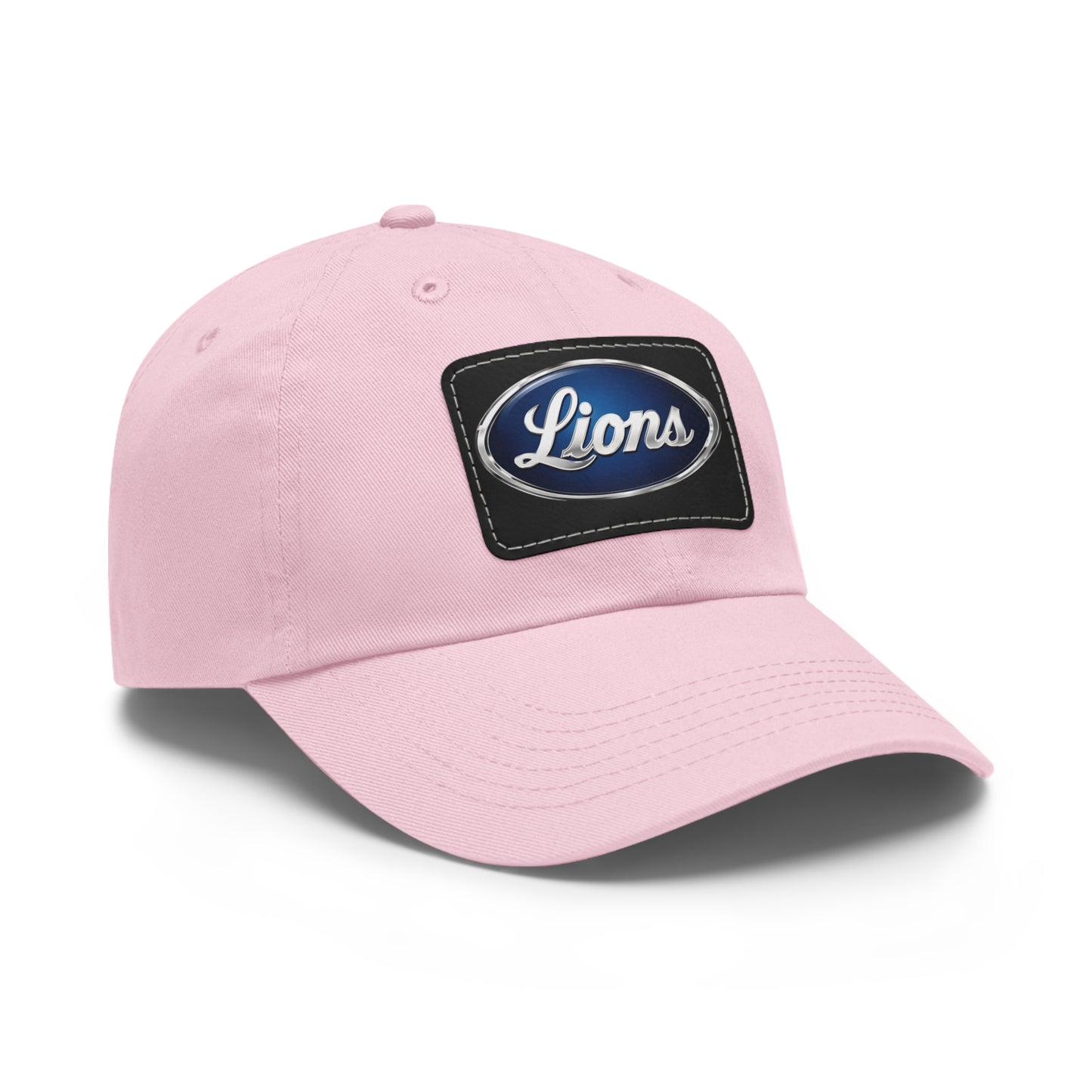 Lions Dad Hat with Leather Patch