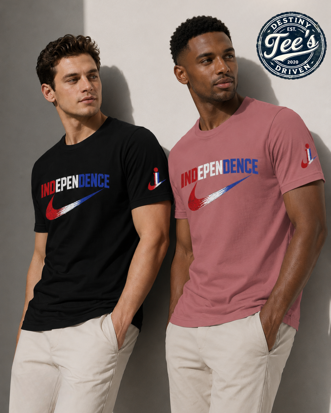 Independence 4th of July Tee — Patriotic Red White Blue Graphic T-Shirt