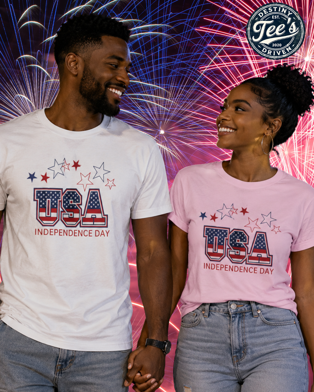 USA Independence Day T-Shirt — Patriotic 4th of July Tee