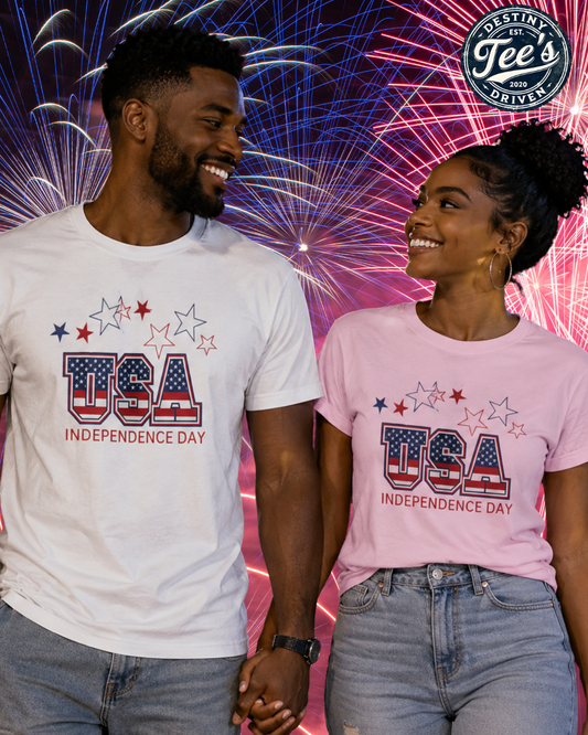 USA Independence Day T-Shirt — Patriotic 4th of July Tee