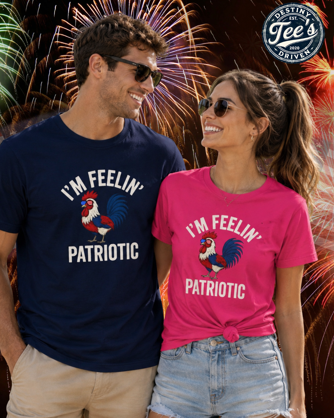Patriotic Rooster T-Shirt |