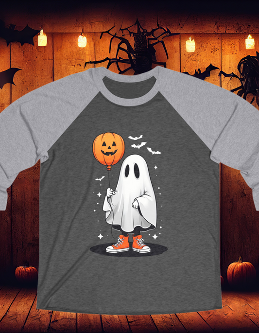 Spooky Ghost Raglan Tee