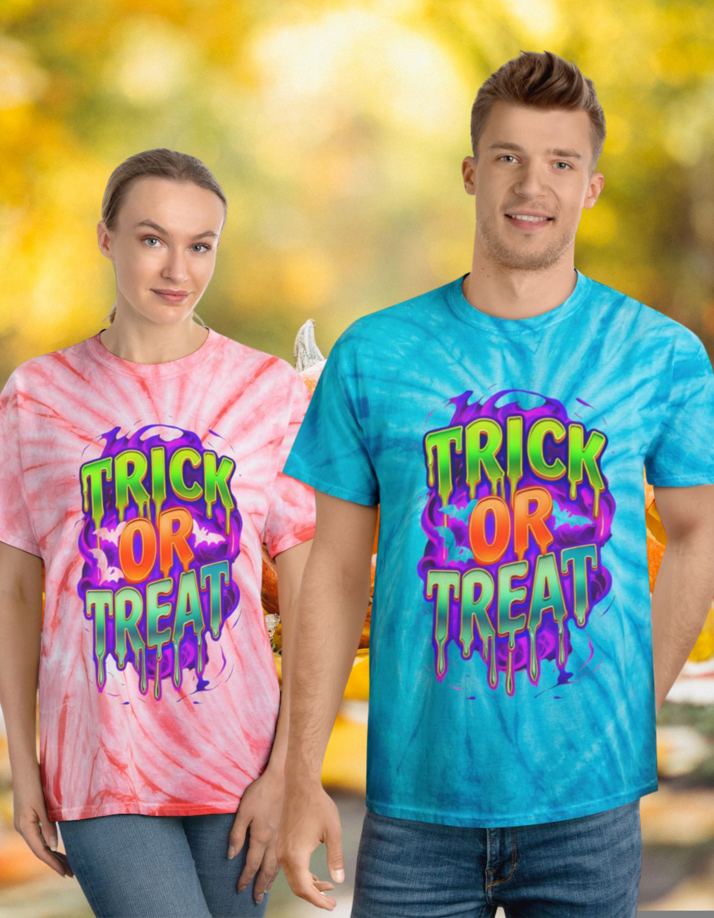 Trick or Treat Tie-Dye Tee