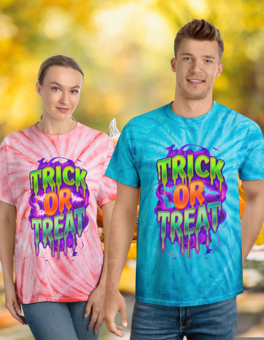 Trick or Treat Tie-Dye Tee