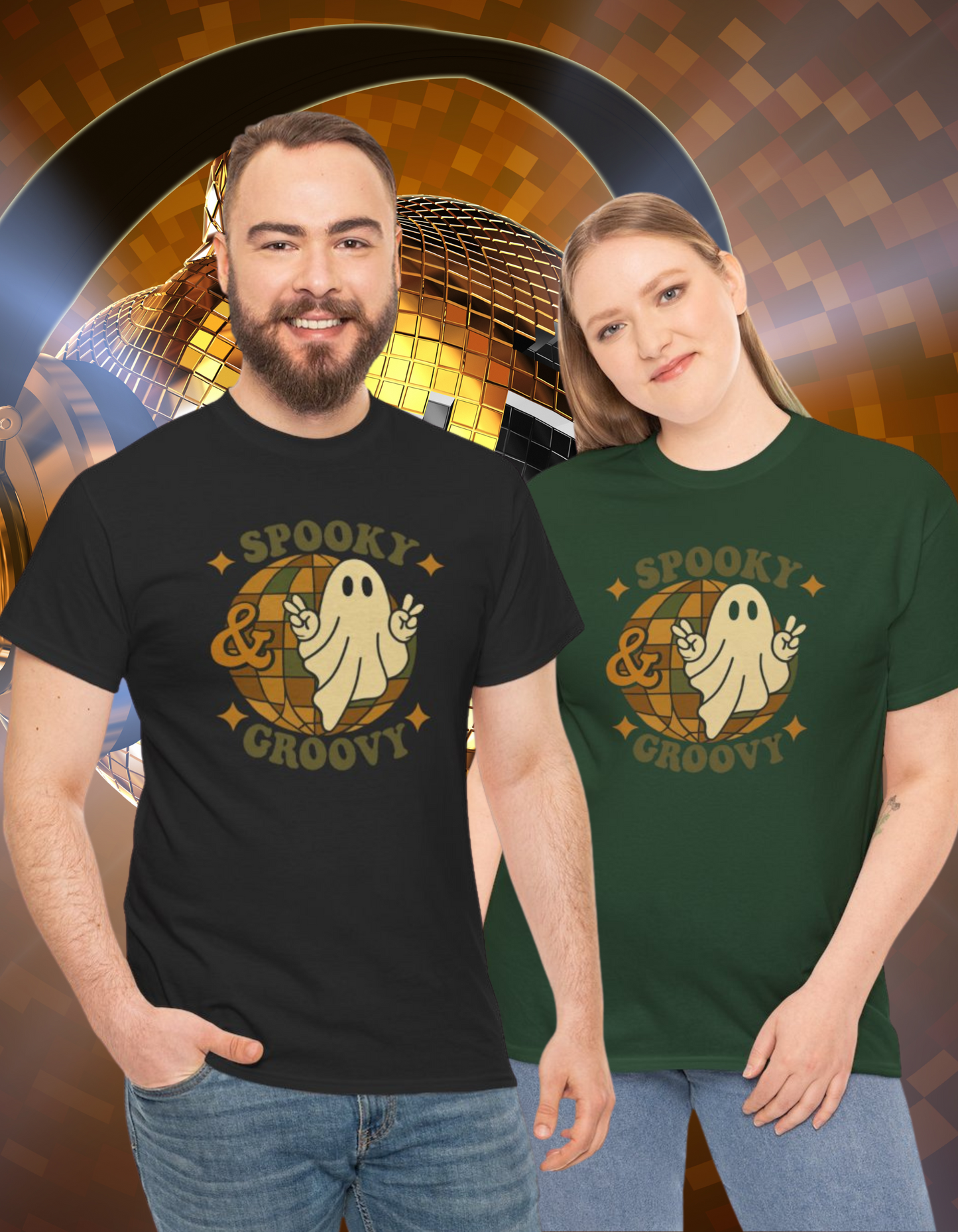 Spooky & Groovy Unisex Heavy Cotton Tee