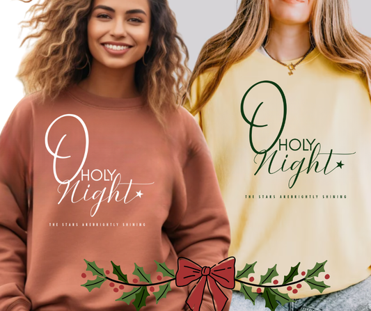 Holy Night Christmas Sweatshirt