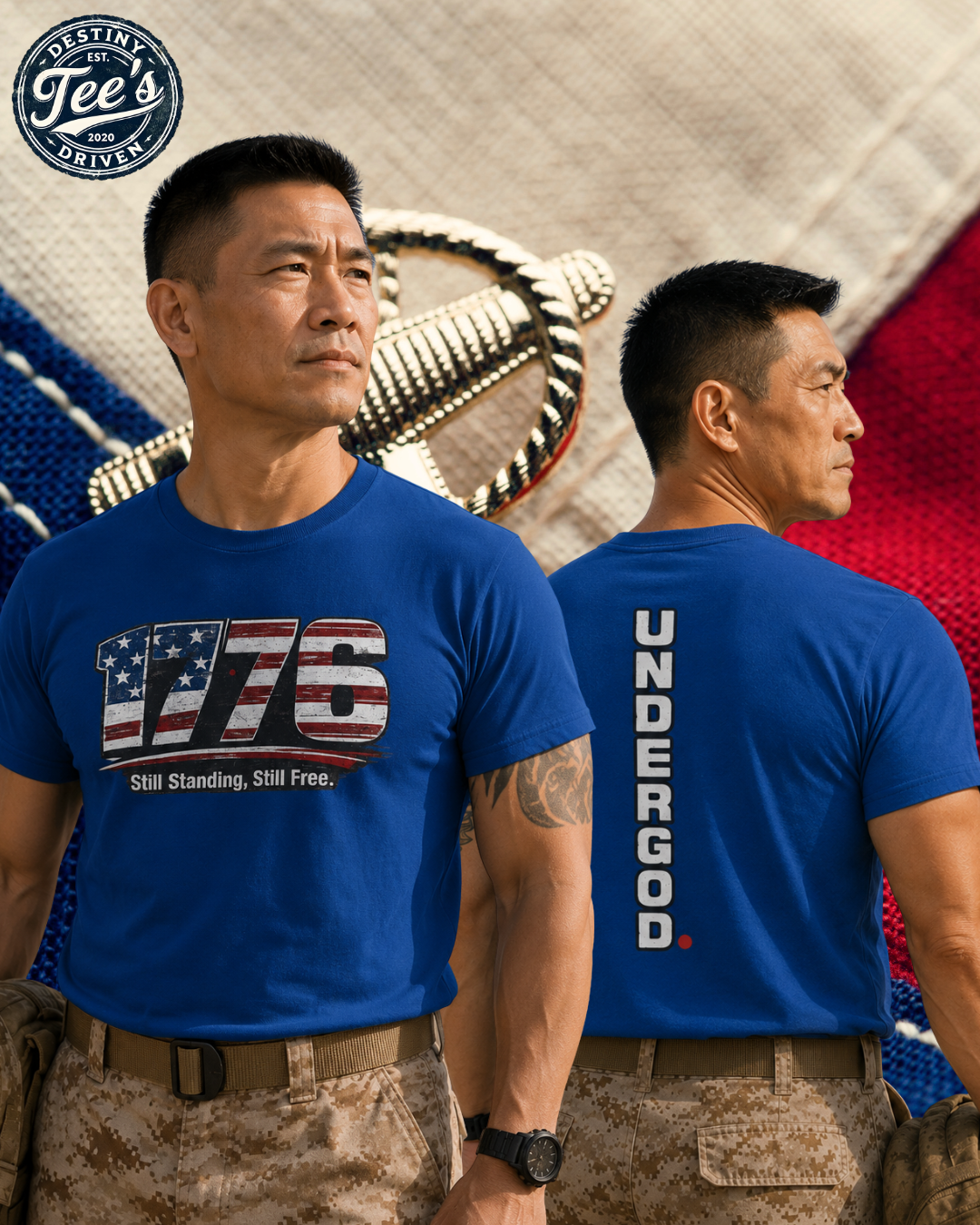 1776 Flag Graphic Tee — “Still Standing, Still Free” Patriotic T‑Shirt