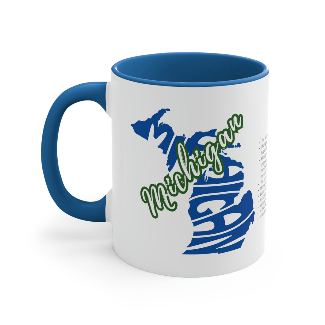 Michigan Fun Facts Coffee Mug, 11oz