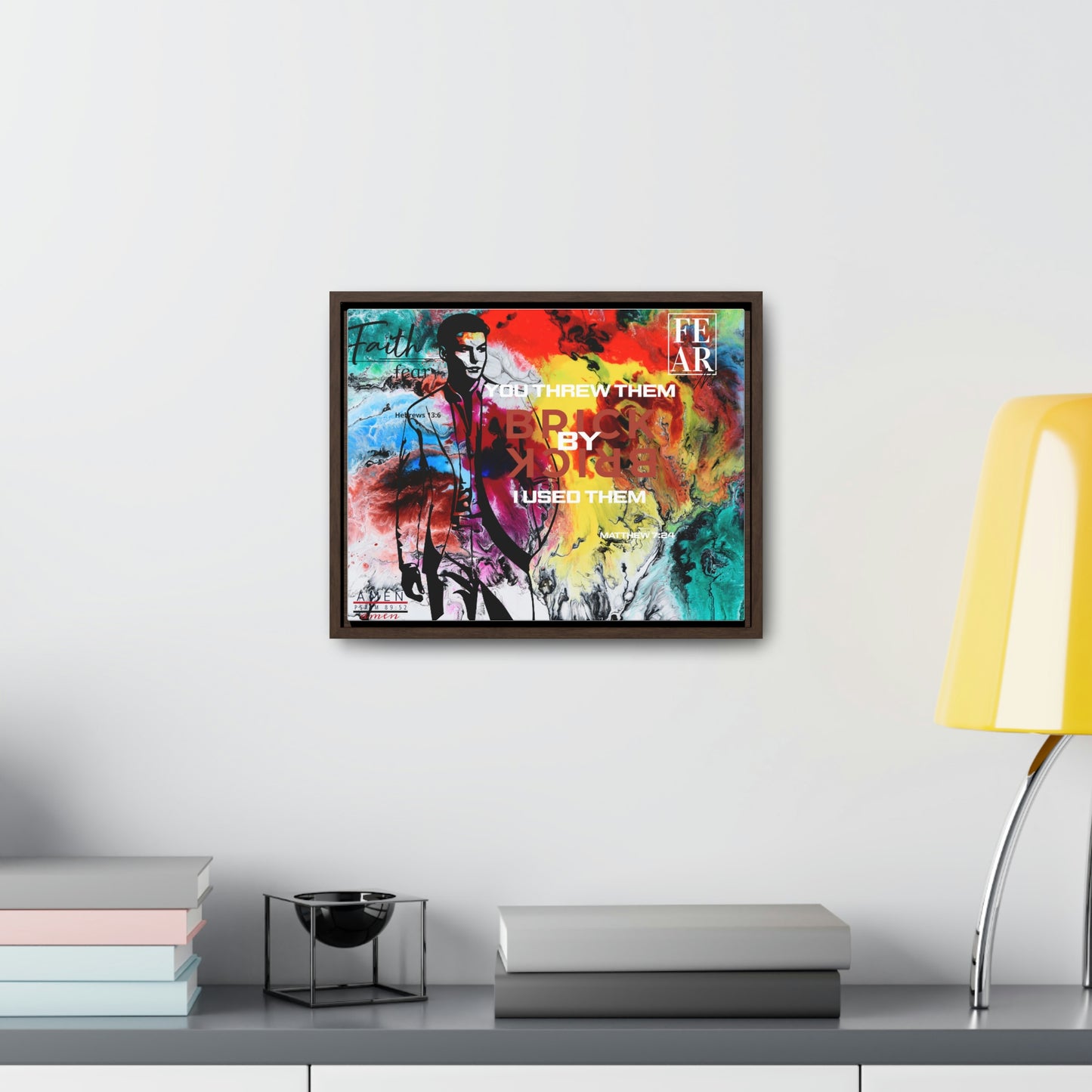 Brick By Brick Gallery Canvas Wraps, Horizontal Frame