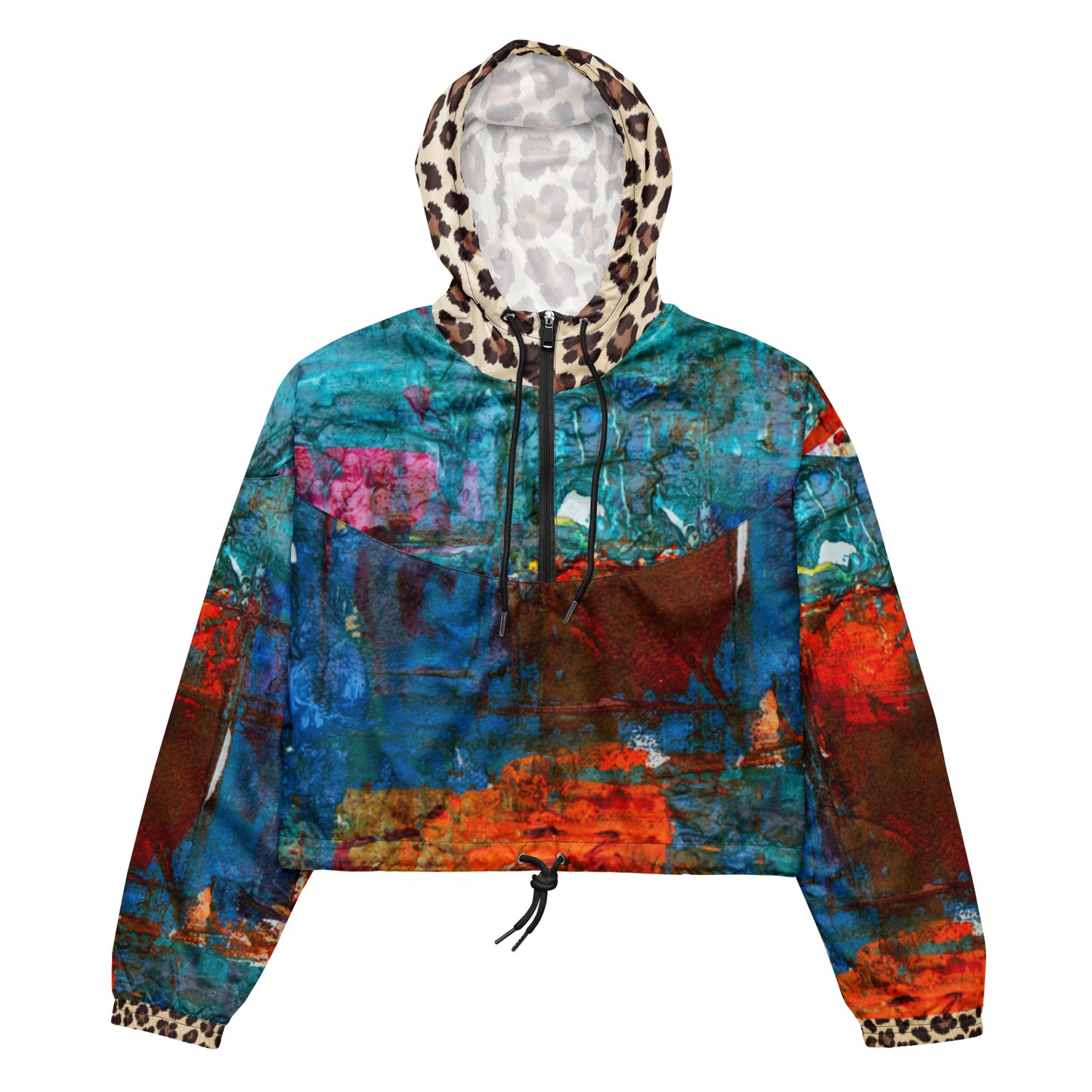 Color Print Women’s cropped windbreaker