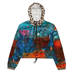 Color Print Women’s cropped windbreaker